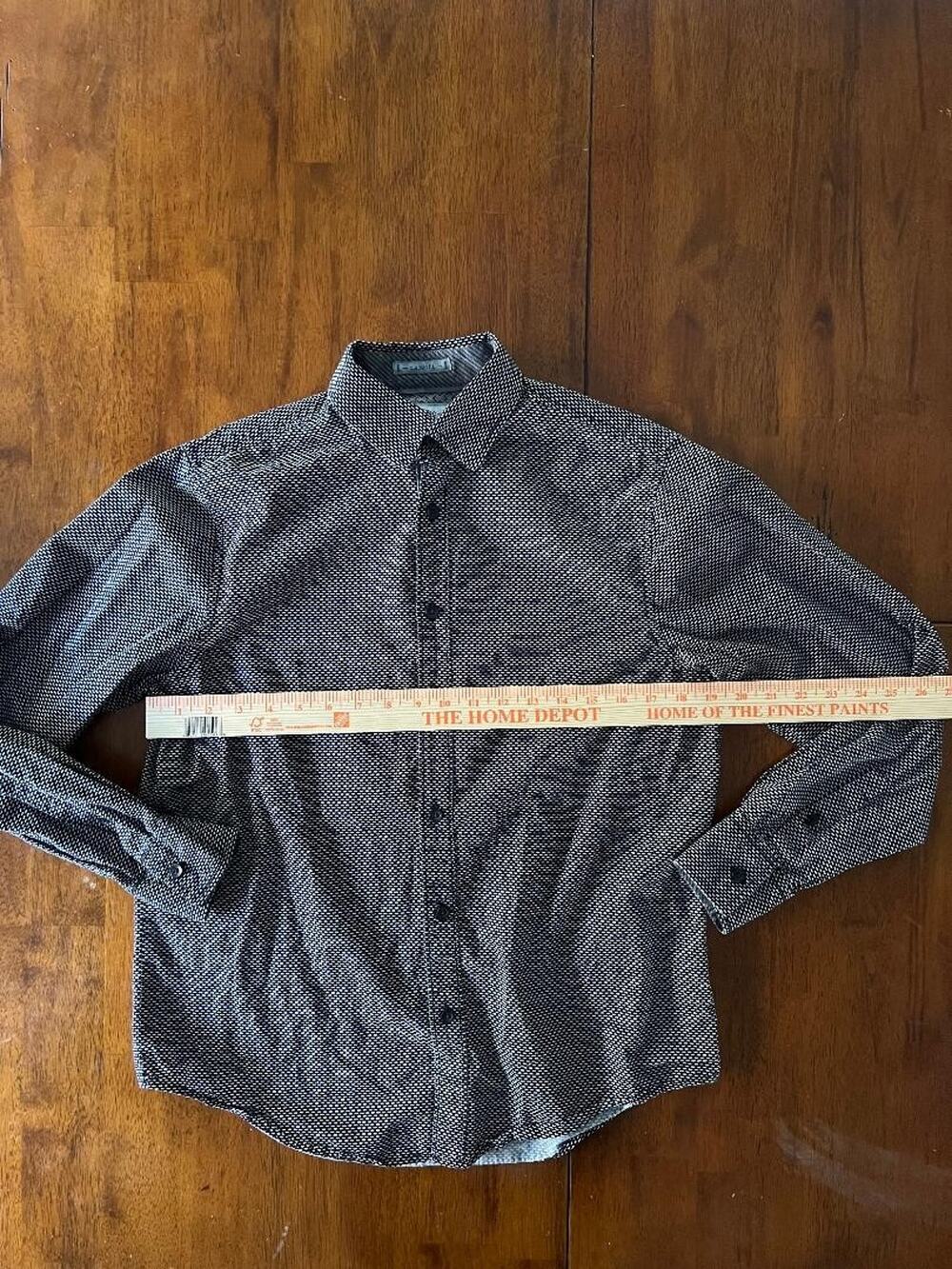 Mens pd&c Classic Fit Long Sleeve Button Up Shirt, Size S